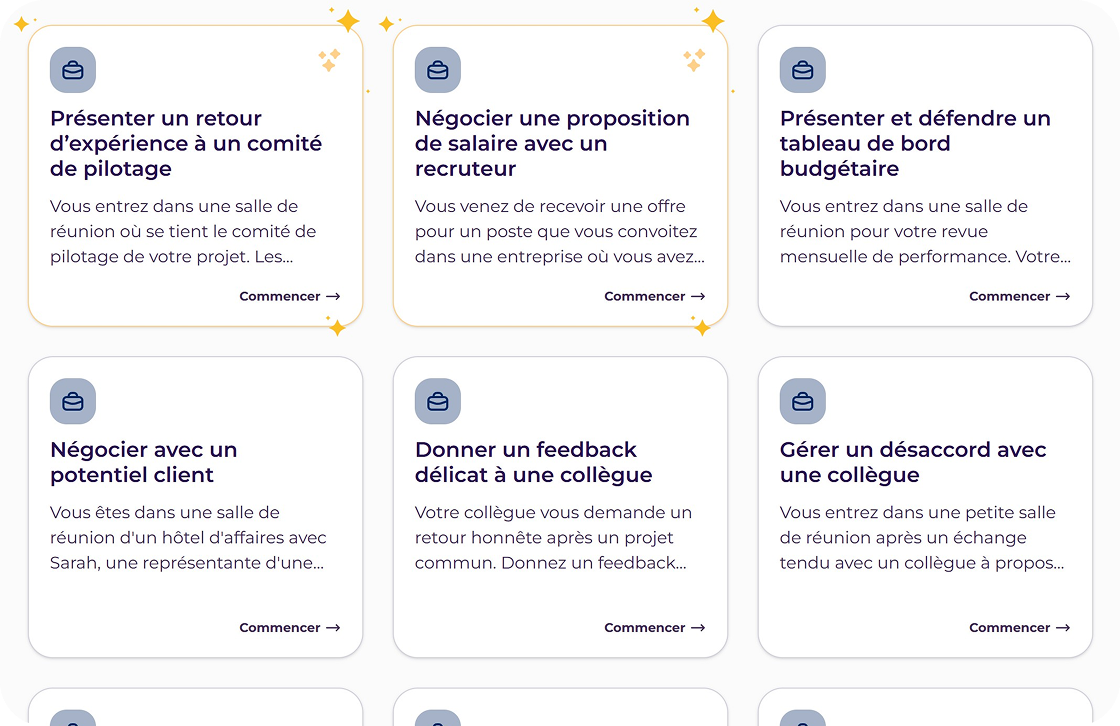Mises en situation professionnelles dans des conversations IA GlobalExam